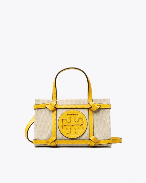 Tory Burch Ella Canvas Quadrant Micro Tote Bag – Fashionbarn shop