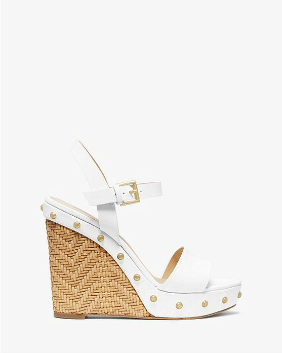 michael michael kors ellen leather wedge