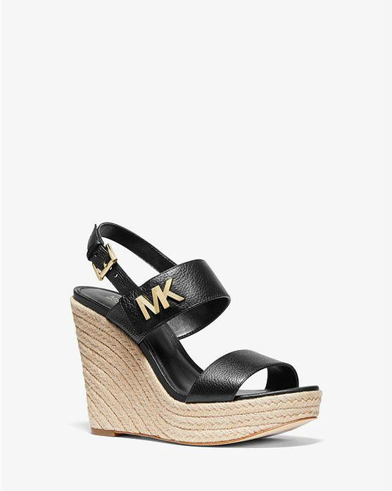 michael kors deanna leather sandal