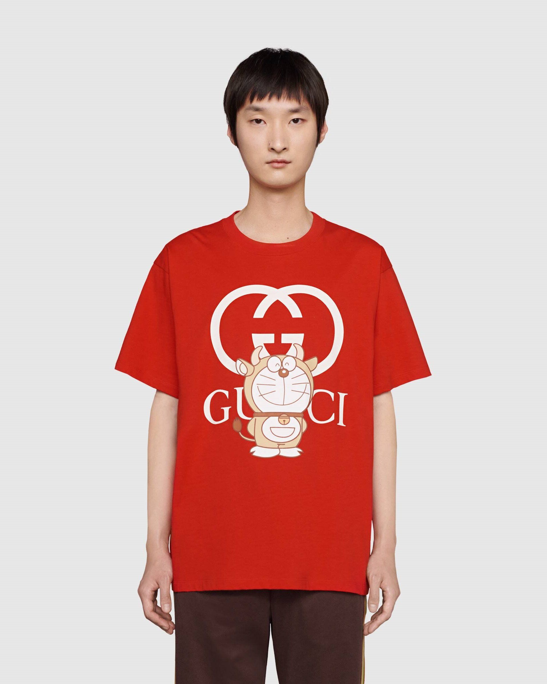 Gucci x Doraemon Oversize T-Shirt, Red – Fashionbarn shop