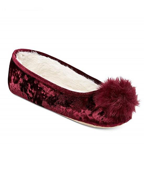 velvet ballerina slippers