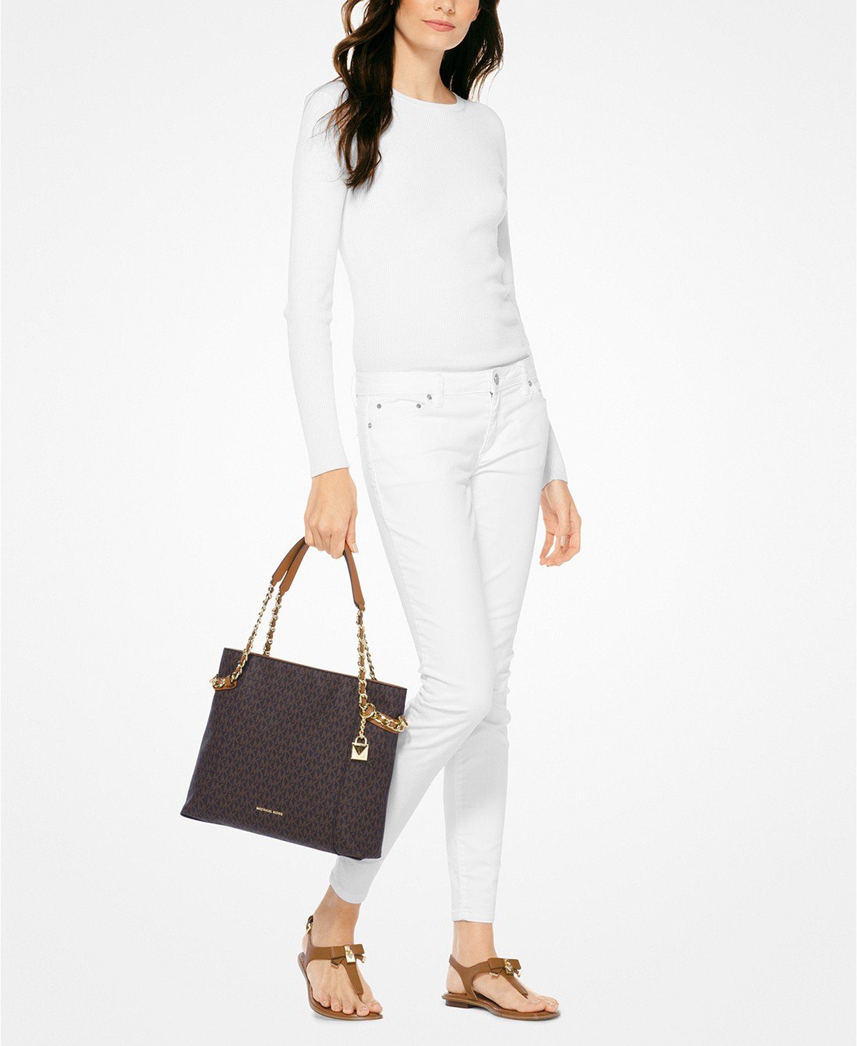 michael kors remy medium shoulder tote