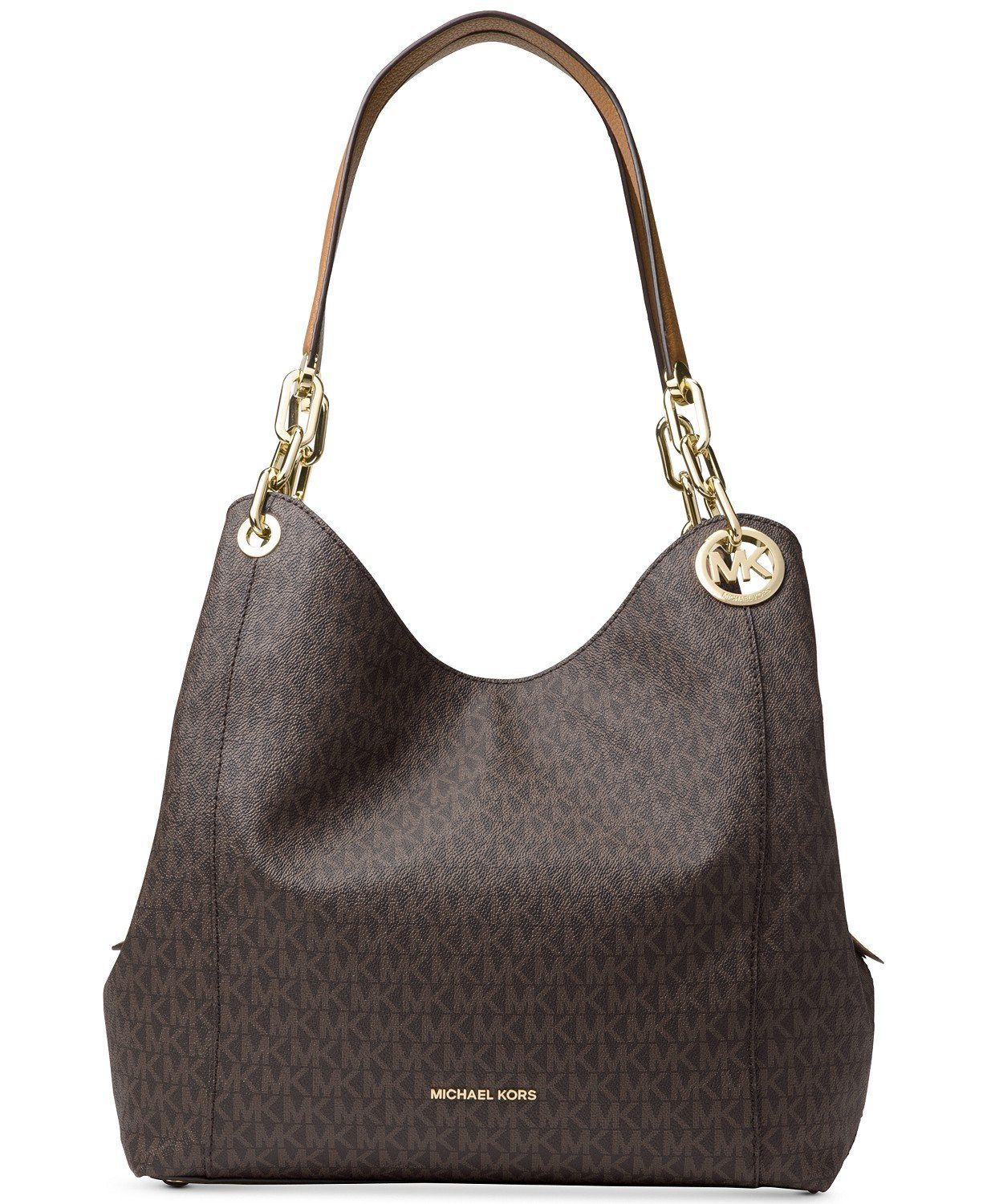 michael kors fulton large charm shoulder tote