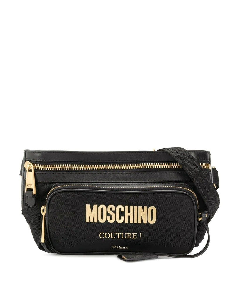 moschino logo belt bag