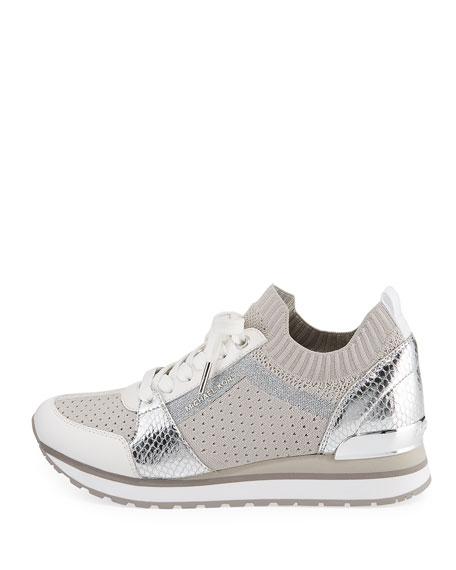 michael kors billie knit trainer sneakers