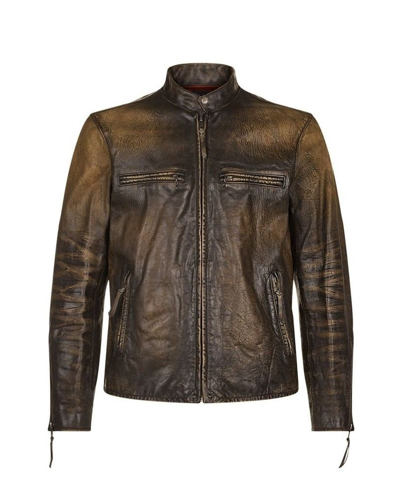 Polo Ralph Lauren Distressed Leather Jacket – Fashionbarn shop