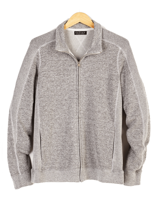 Velvet by Graham & Spencer Full-Zip Fleece Jacket, Gray – Fashionbarn shop