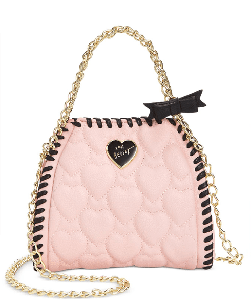 Betsey Johnson Mini Quilted Chain Handbag – Fashionbarn shop