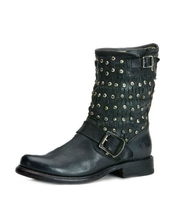 moto boots with studs