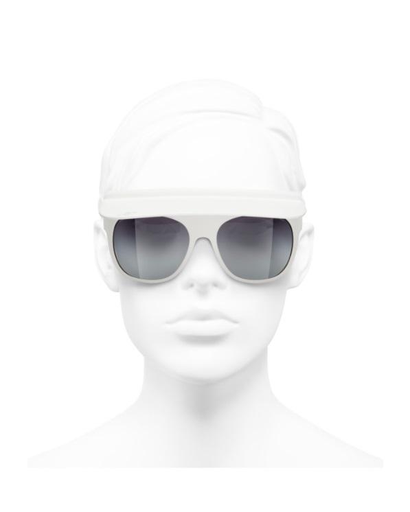 chanel visor glasses