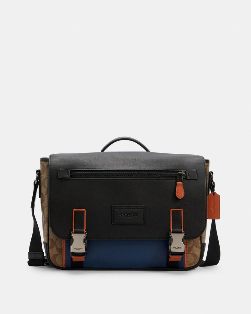 track messenger in colorblock