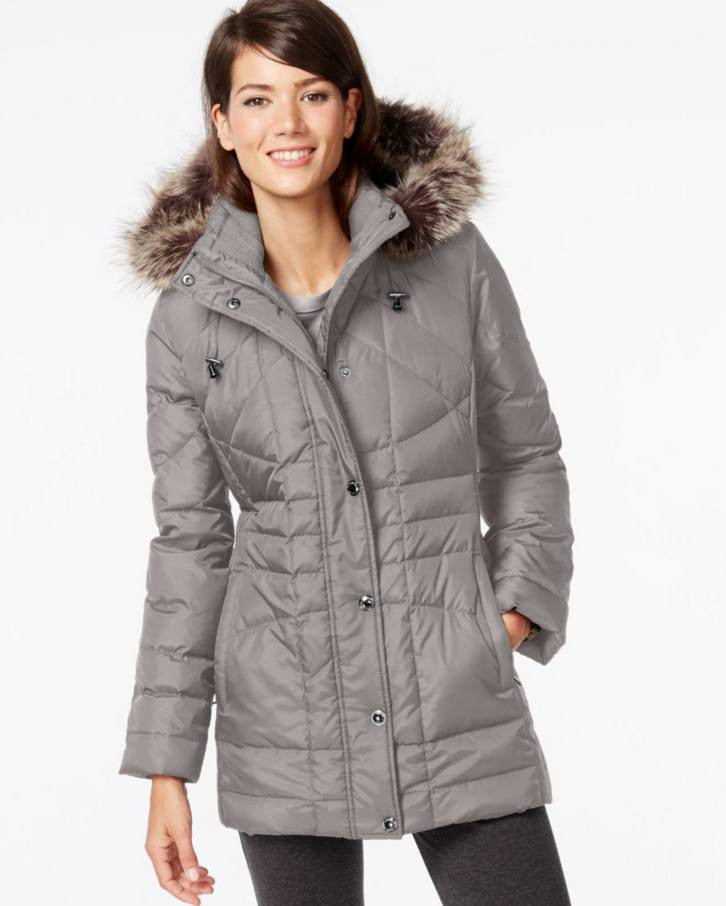 London Fog Down Coat, Faux-Fur Hooded Puffer Parka– Fashionbarn shop