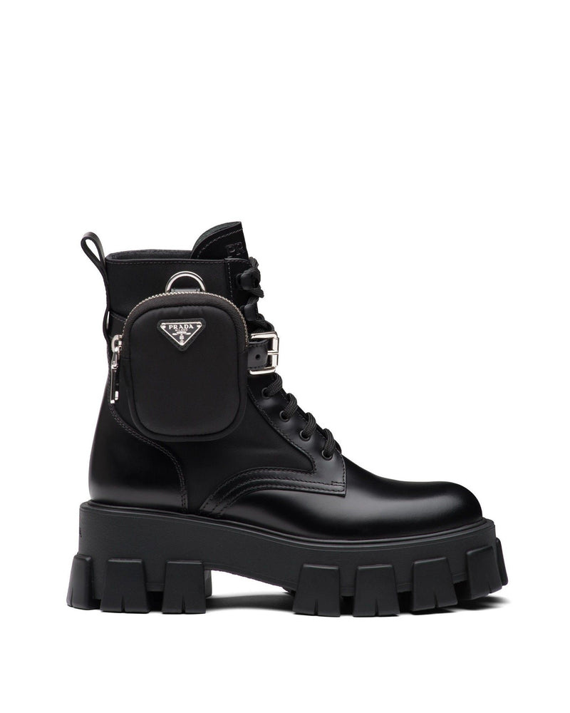prada leather combat boots