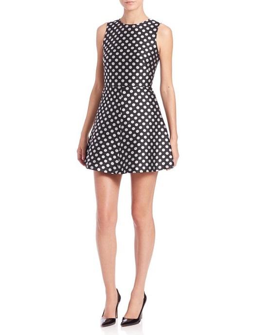 red valentino black and white dress