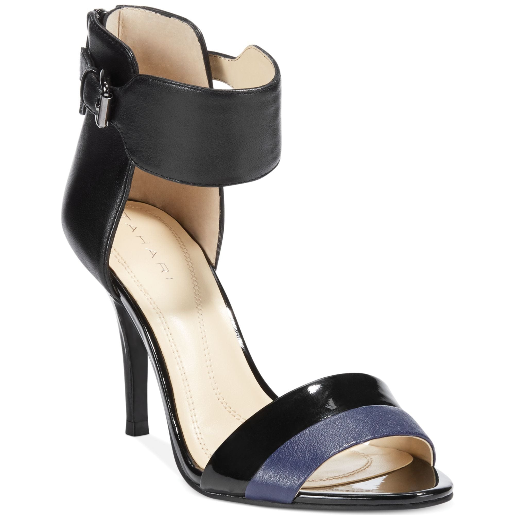 tahari black sandals