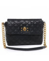 MARC JACOBS black quilted leather 'XL Single' shoulder bag