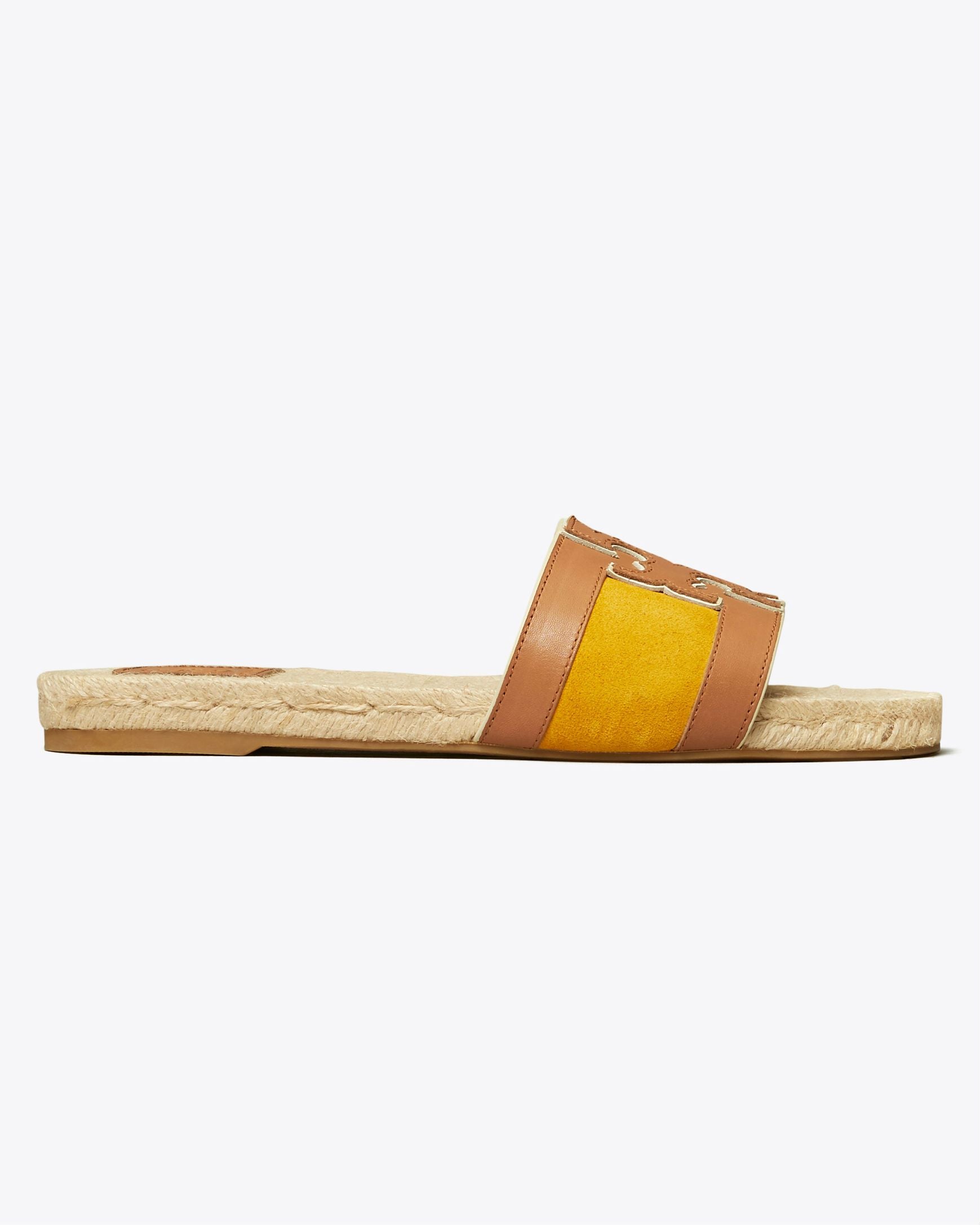 tory burch ines slide yellow