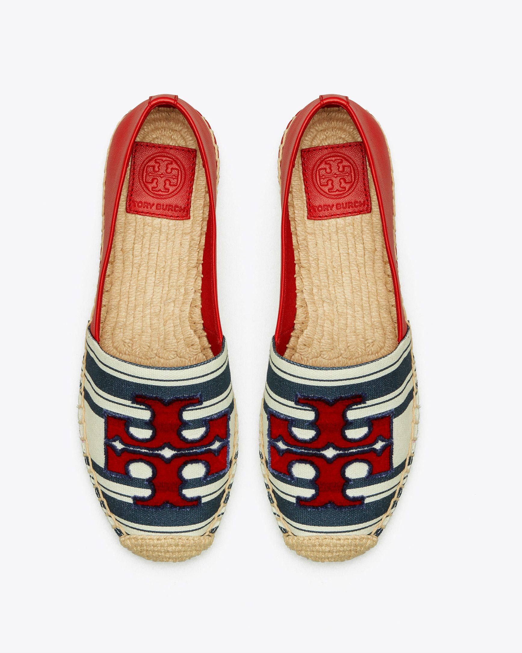 tory burch striped espadrilles