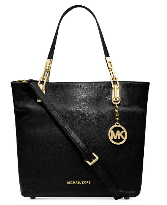 MICHAEL Michael Kors Brooke Medium Shoulder Tote in Black – Fashionbarn ...