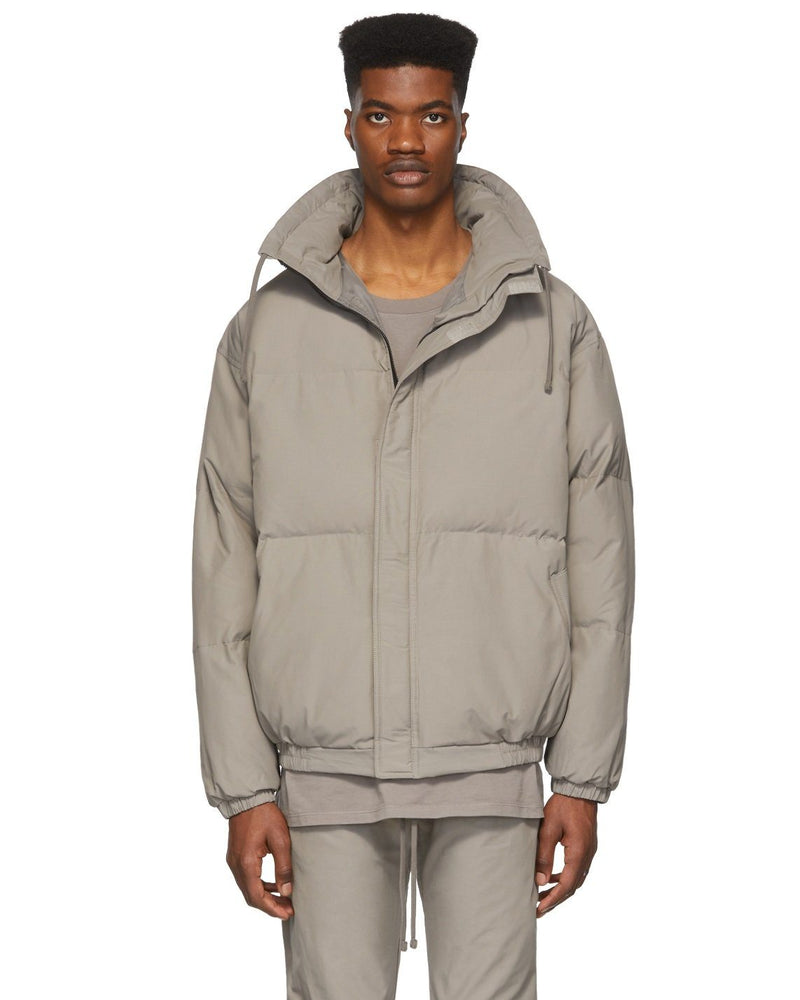 Essentials Fear Of God Grey Puffer Jacket – Fashionbarn shop