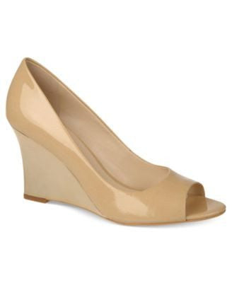 franco sarto peep toe wedge