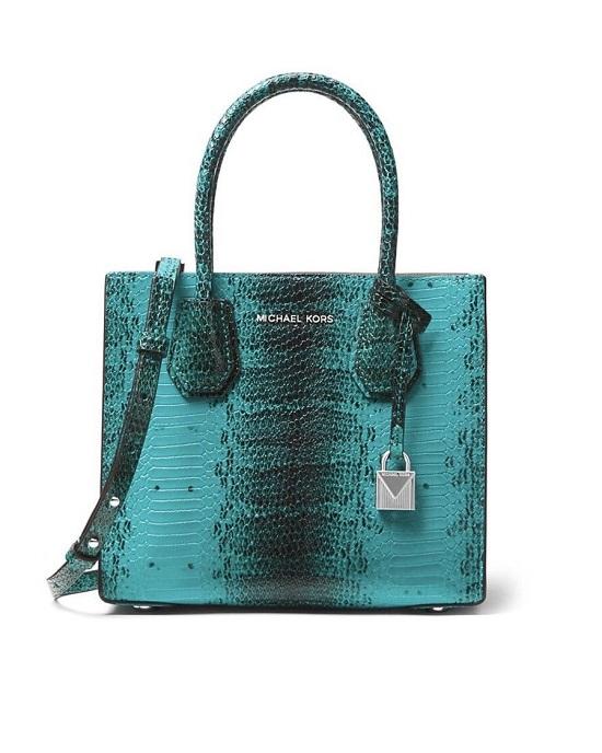 michael kors python bag green