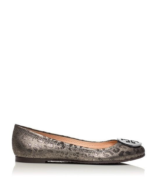 cheetah tory burch flats