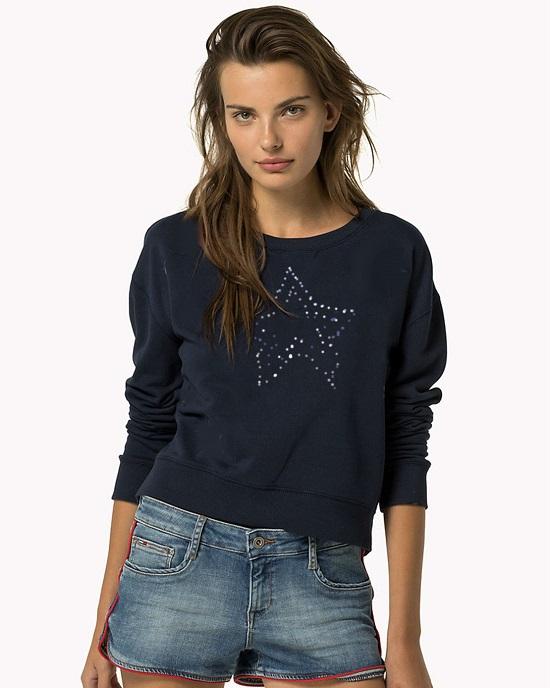 navy tommy hilfiger jumper womens