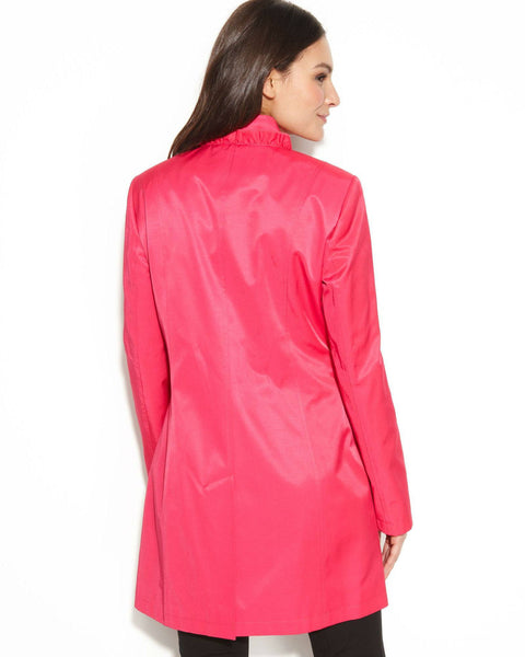 DKNY Ruffle-Trim Raincoat – Fashionbarn shop