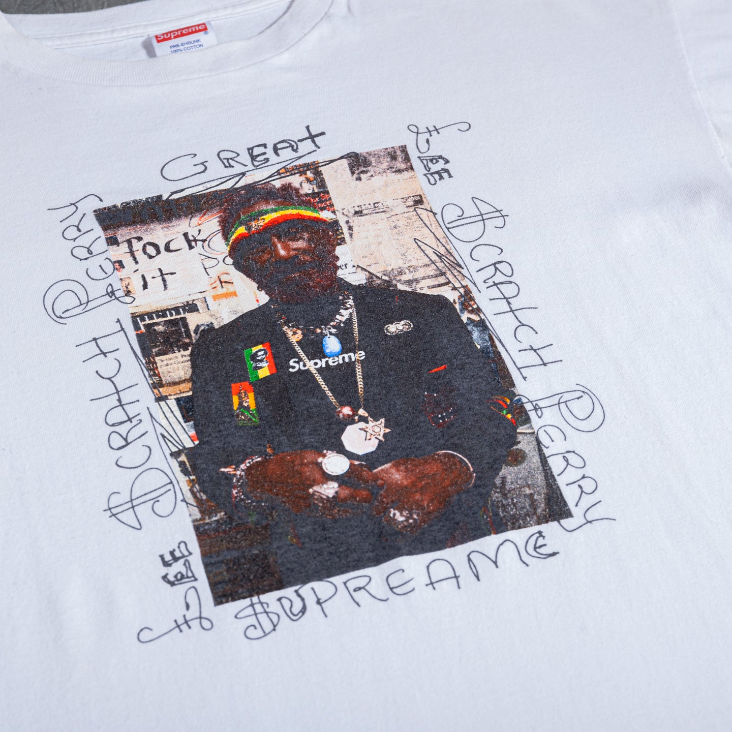 新品 Supreme Lee Scratch Perry Tee White M equaljustice.wy.gov