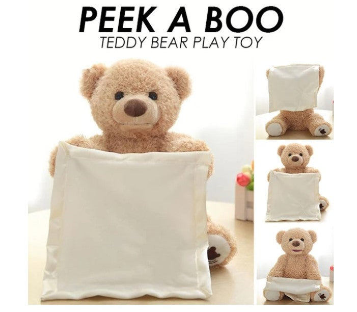 teddy bear that plays peek a boo