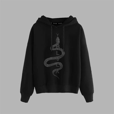 BLVCK PARIS ラインプリントプルオーバーパーカー | labiela.com