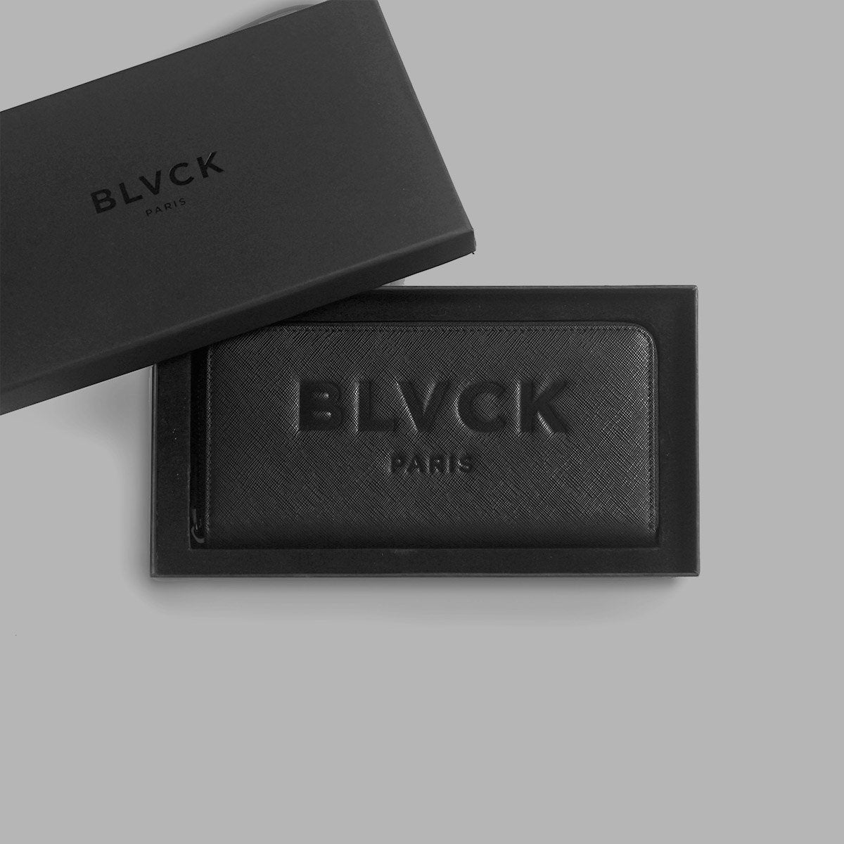 CLASSIC ZIPPED WALLET [ BLVCK PARIS ] クラシックレザージップウォレット