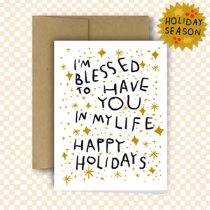 Blessed Holiday card - Tayla Mac Boutique