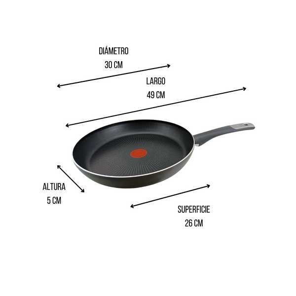 Sartén 20 Cm Hard Titanium 2x Negro Tefal T fal