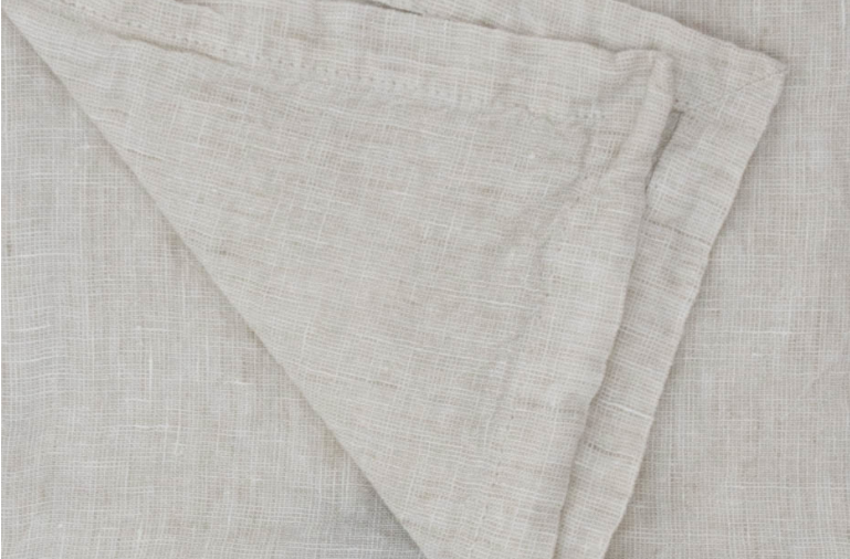 Flocca Linen Flat Sheet, Sandy Color