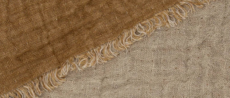 Flocca Linen Flat Sheet, Sandy Color