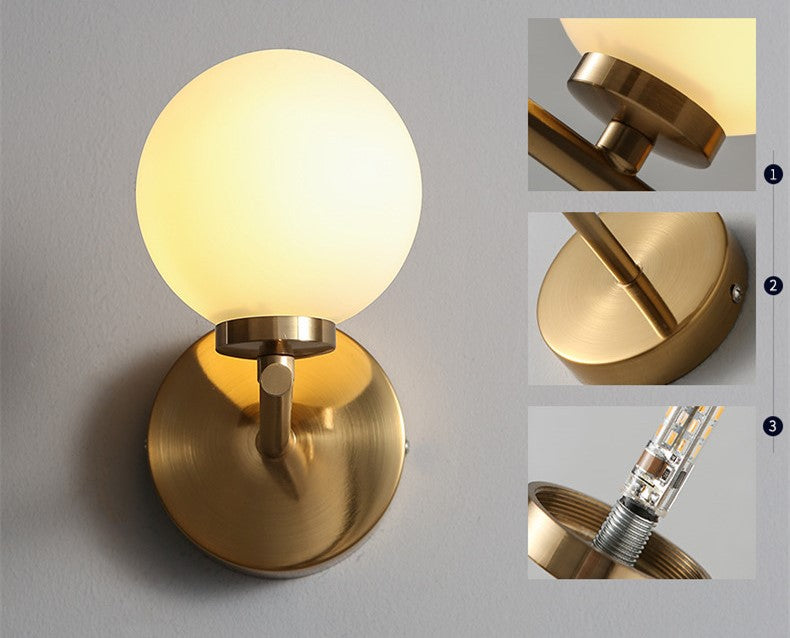 DALTON GLOBE WALL LAMP - LODAMER