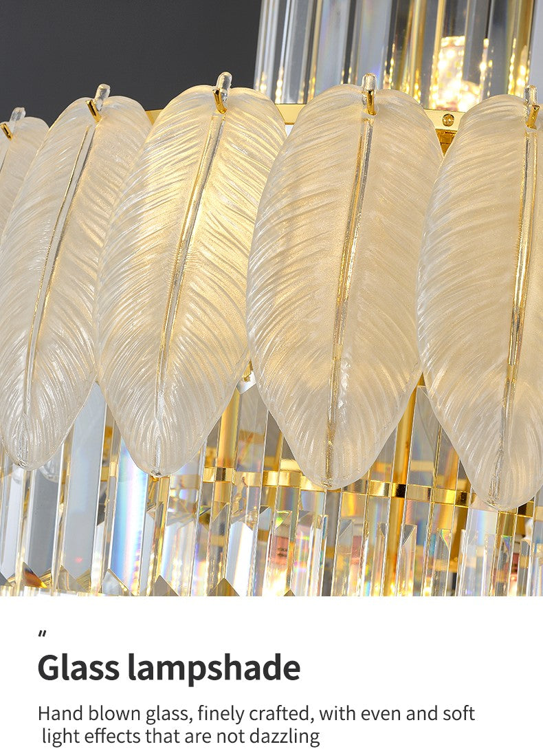 EUROPEAN SPIRAL FEATHER CHANDELIER - LODAMER