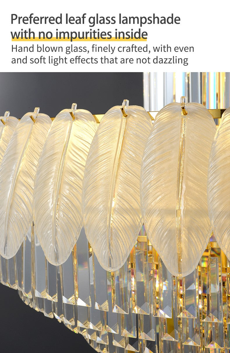 EUROPEAN SPIRAL FEATHER CHANDELIER - LODAMER