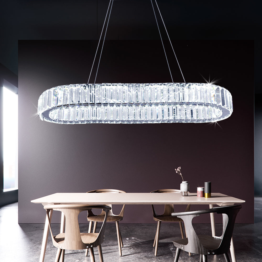 OVAL CRYSTAL CHANDELIER - LODAMER