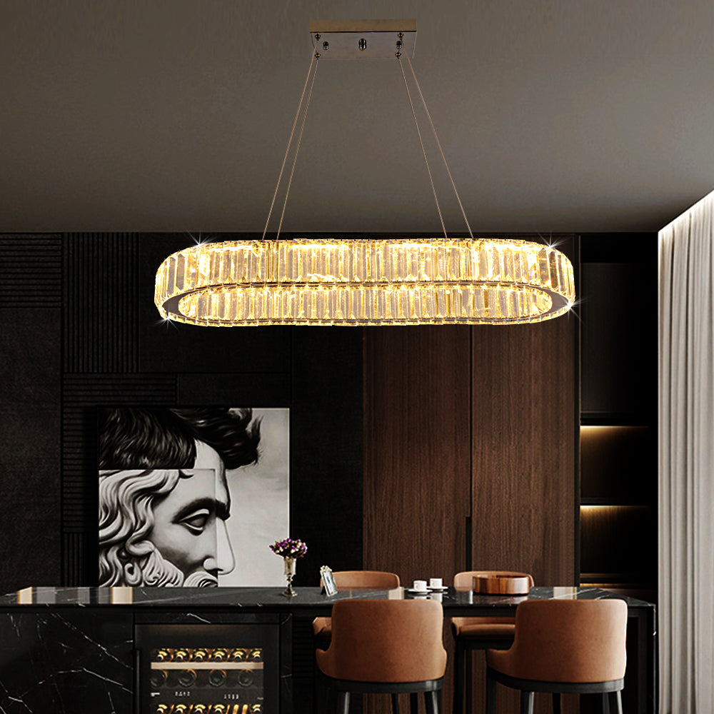 OVAL CRYSTAL CHANDELIER - LODAMER