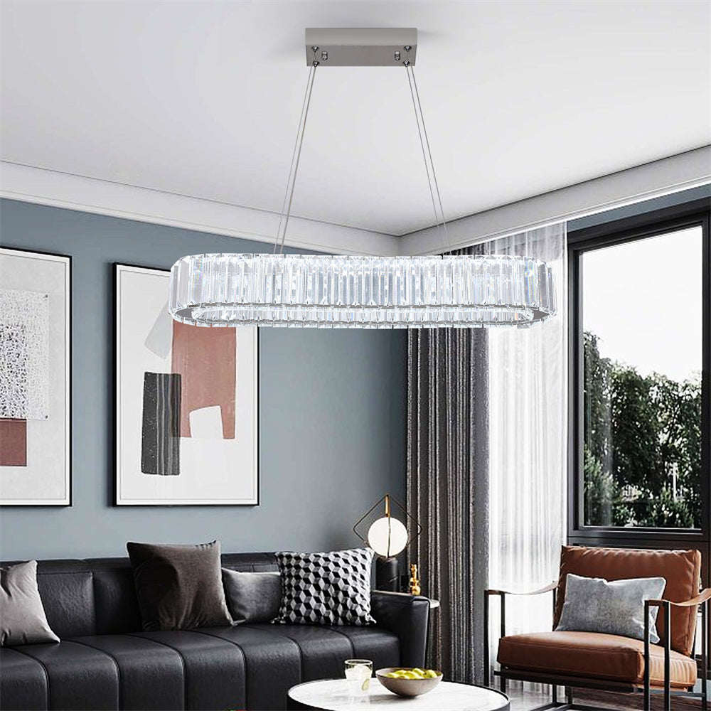 OVAL CRYSTAL CHANDELIER - LODAMER