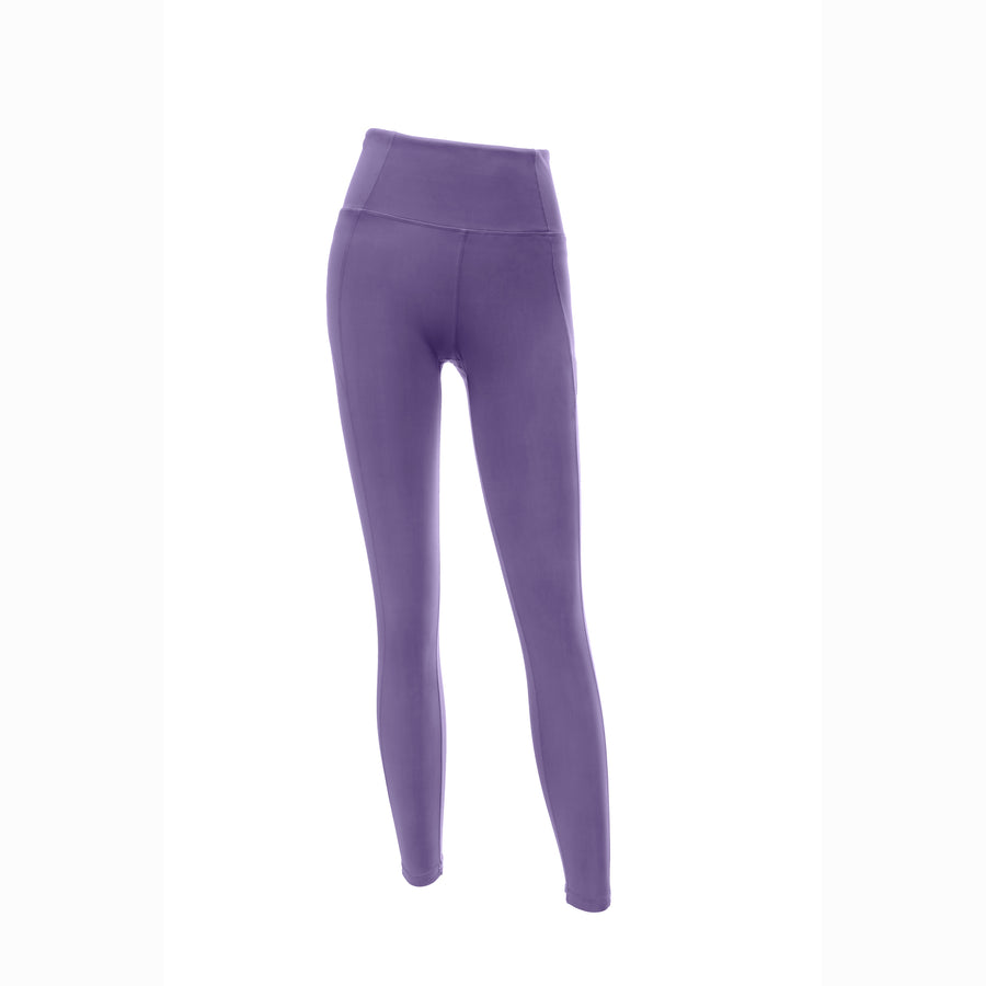 Buy Yogalicious High Waist Ultra Soft Lightweight 7/8 Leggings with Pockets  - Tayo Yam Purple - Medium Online at desertcartKUWAIT