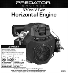 670cc 22HP Harbor Freight Predator Owners Manual