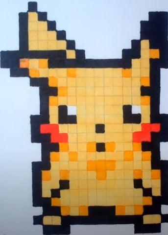 comment faire pikachu en pixel art