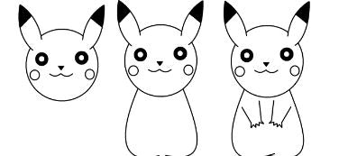 comment faire un dessin de pikachu 3