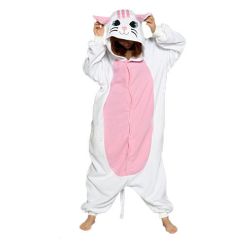 Combinaison Pyjama Chat Blanc Enfant Maison Du Pyjama