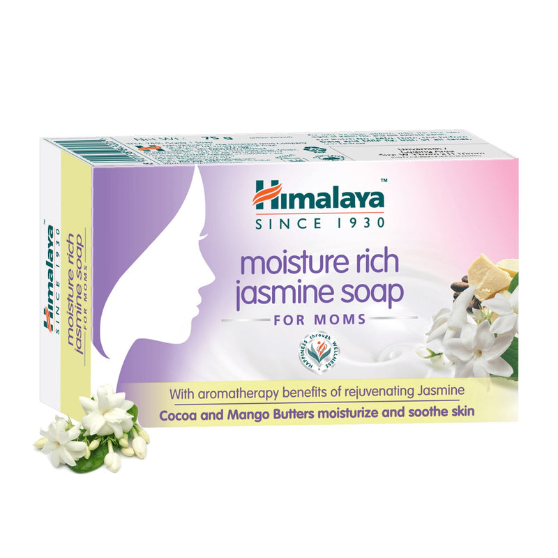 Himalaya Moisture Rich Jasmine Soap 75g - Soothes the skin and helps prevent post-bath dryness