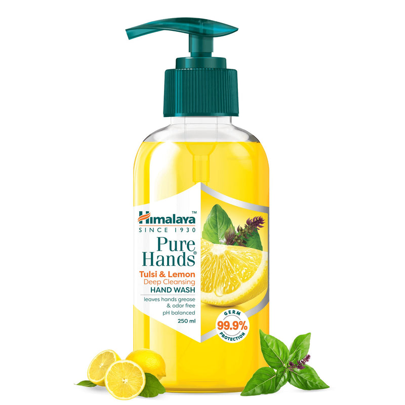 Himalaya Pure Hands Tulsi & Lemon Deep Cleansing Hand Wash - Leaves hands grease and odor free